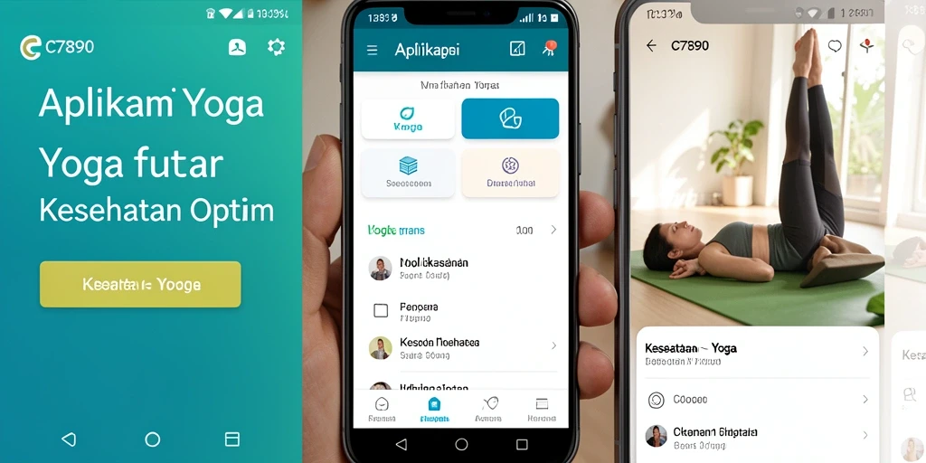 Tampilan antarmuka C7890 yang modern dan fungsional untuk latihan yoga.