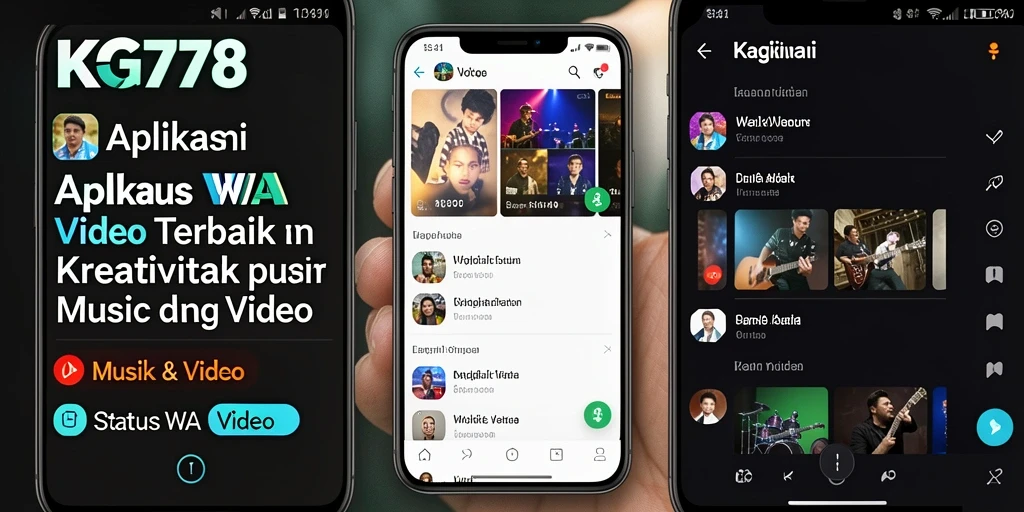 Tampilan antarmuka KG778 yang menarik untuk Status WA Video.