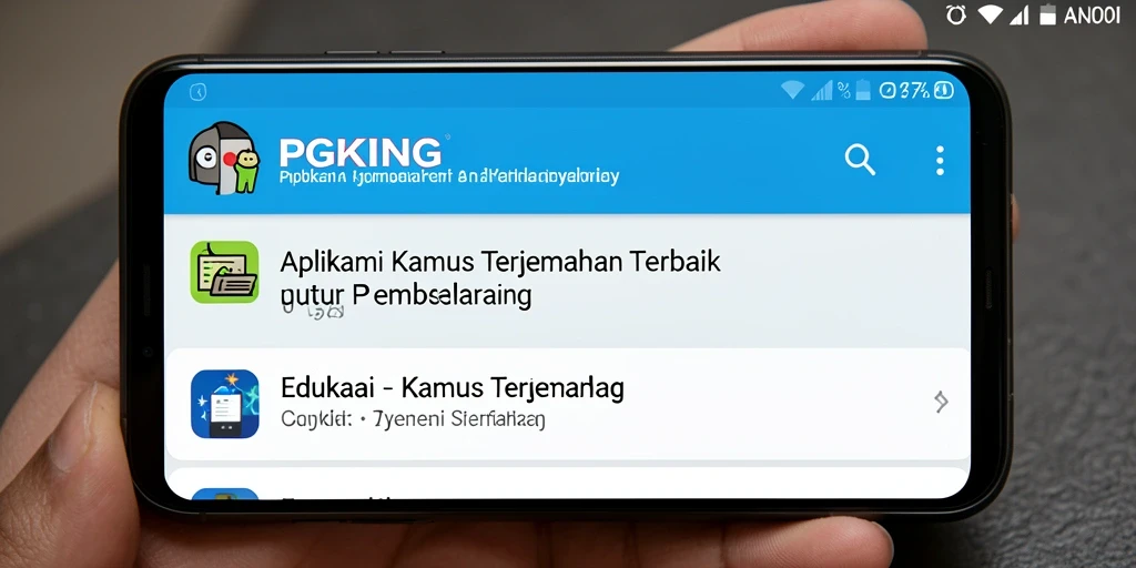 Tampilan antarmuka PGKING yang sederhana dan mudah digunakan.