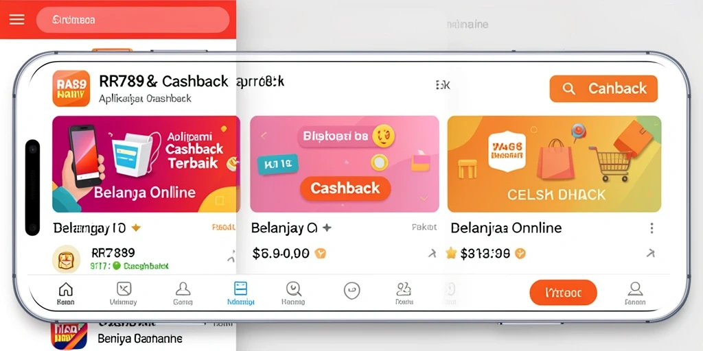 Screenshot utama RR789 menampilkan antarmuka aplikasi Cashback yang intuitif.