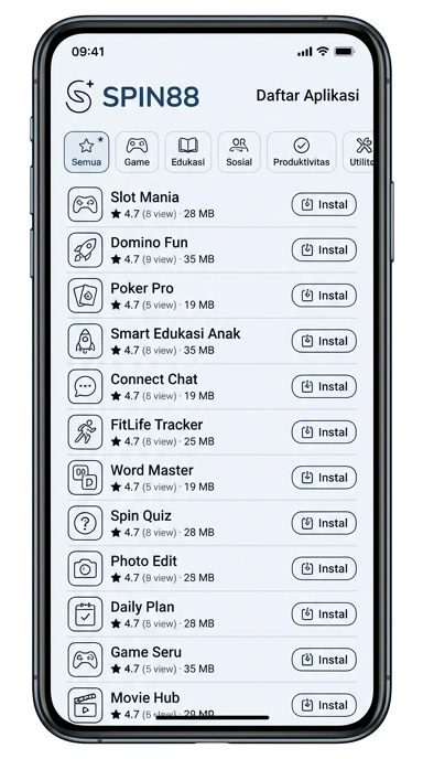 Spin88 - Pusat Unduhan Aplikasi Populer & Kanal Uji